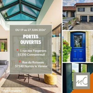 Portes ouvertes des 70 ans de Menuiserie Collin du 19 au 27 juin 2026